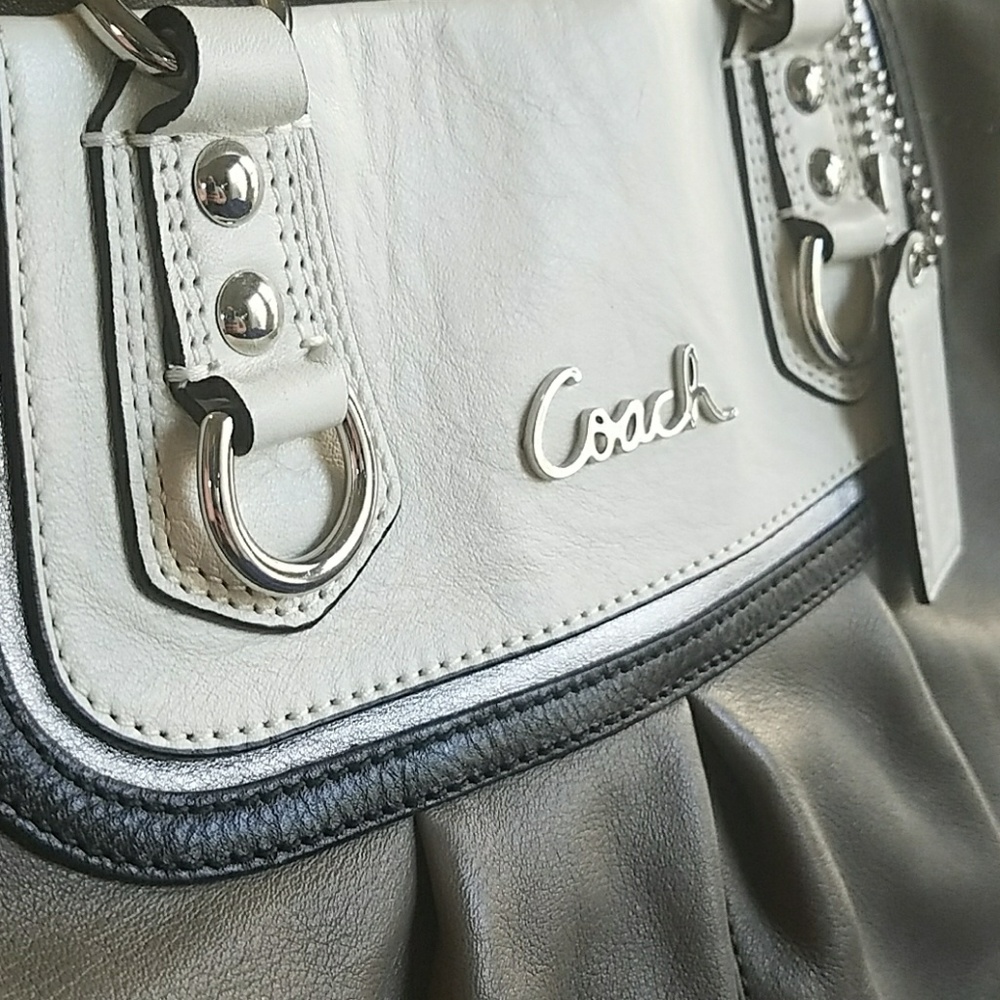 Coach Handbag Leather Lk New 3-Tone